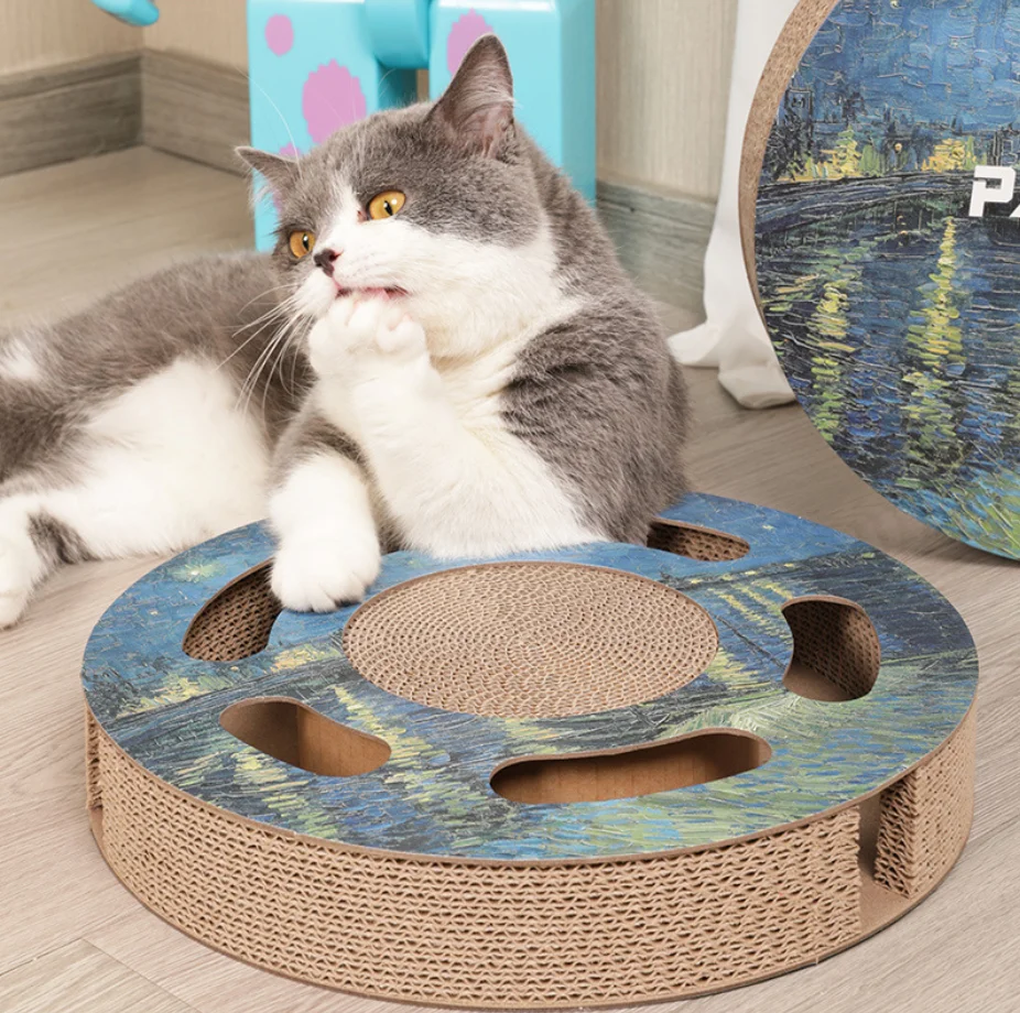 

Игрушка для кошек из гофрированной бумаги