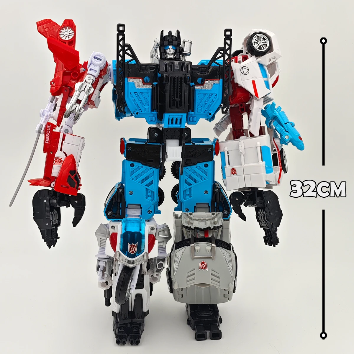 Набор трансформер Defensor IDW, комбайнер 6 в 1, коллекция военной