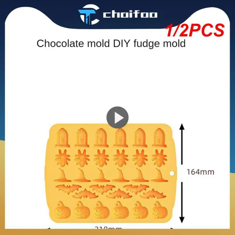 

1/2 шт., силиконовая форма «веселый Хэллоуин»