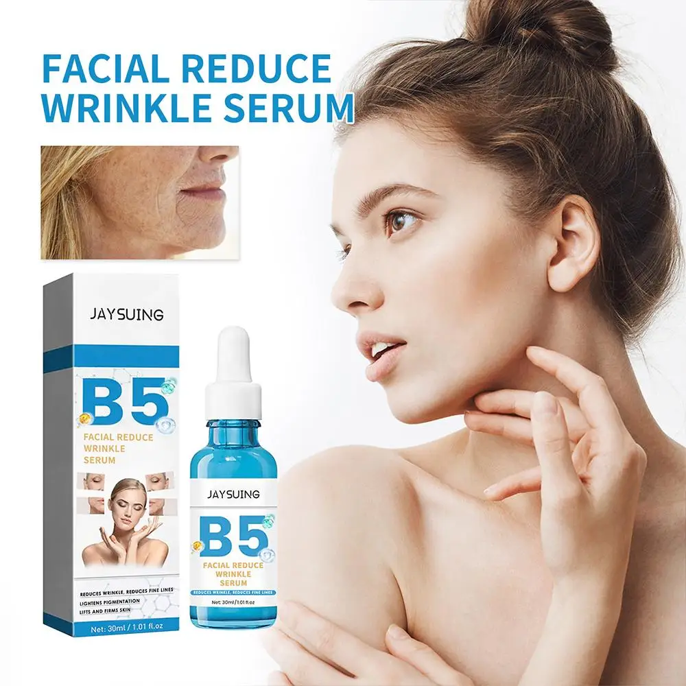 

30ml Anti Wrinkle Anti-Aging Face Serum Acid B5 Moisturizing Fine Hydrating Lift Firming Essence Reduce Skin Lines Brighten F6X4