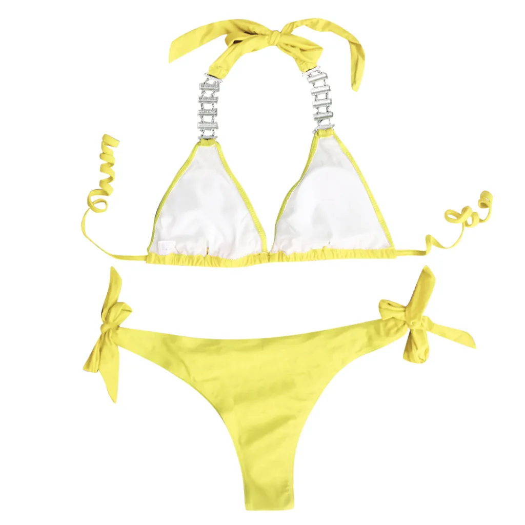 

Padded Bikini Beachwear Women Decoration Set Swimwear Push Diamond Swimsuit Up Swimwears Tankinis Set Swimwears tankinis bikini