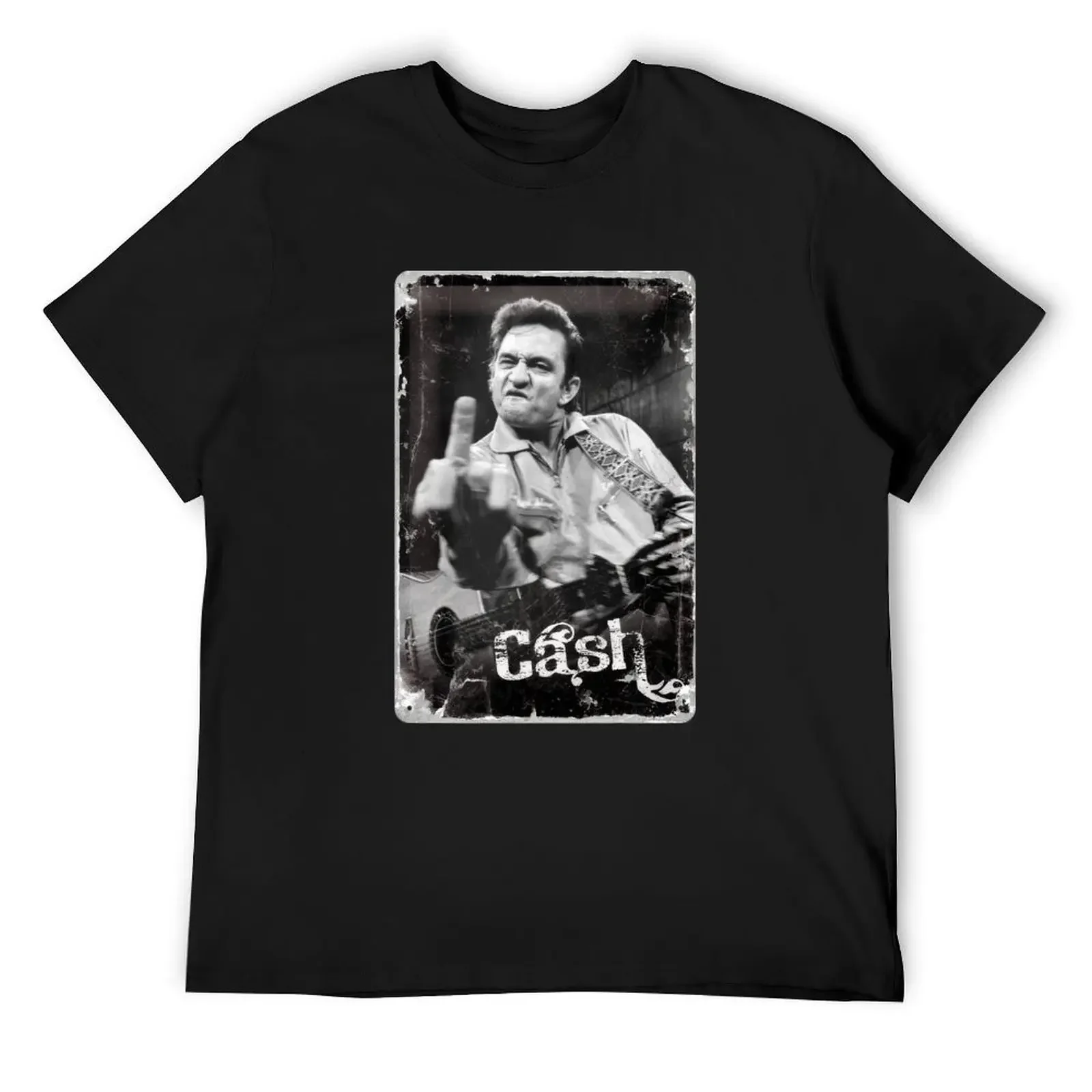 Футболка Johnny Cash дизайнерские рубашки с аниме забавные костюмы футболка для