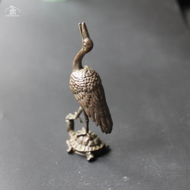 Медная коллекция красно-короногий журавль курильница для благовоний домашний