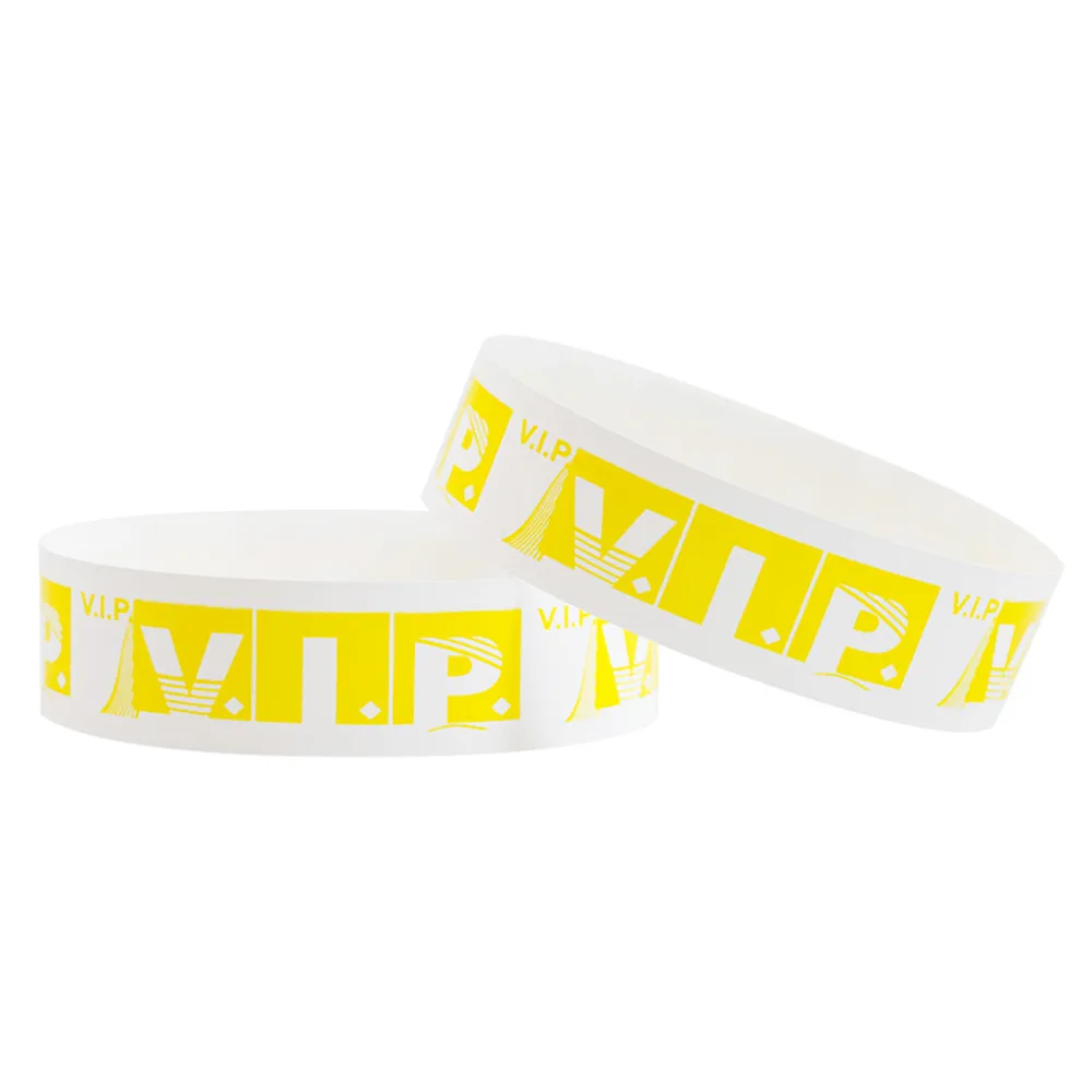 100pcs Party Paper Bracelet Synthetic Paper Plastic Wristbands Sticky Wristband Print Pattern Logo Paper Card Party Wristbands images - 6