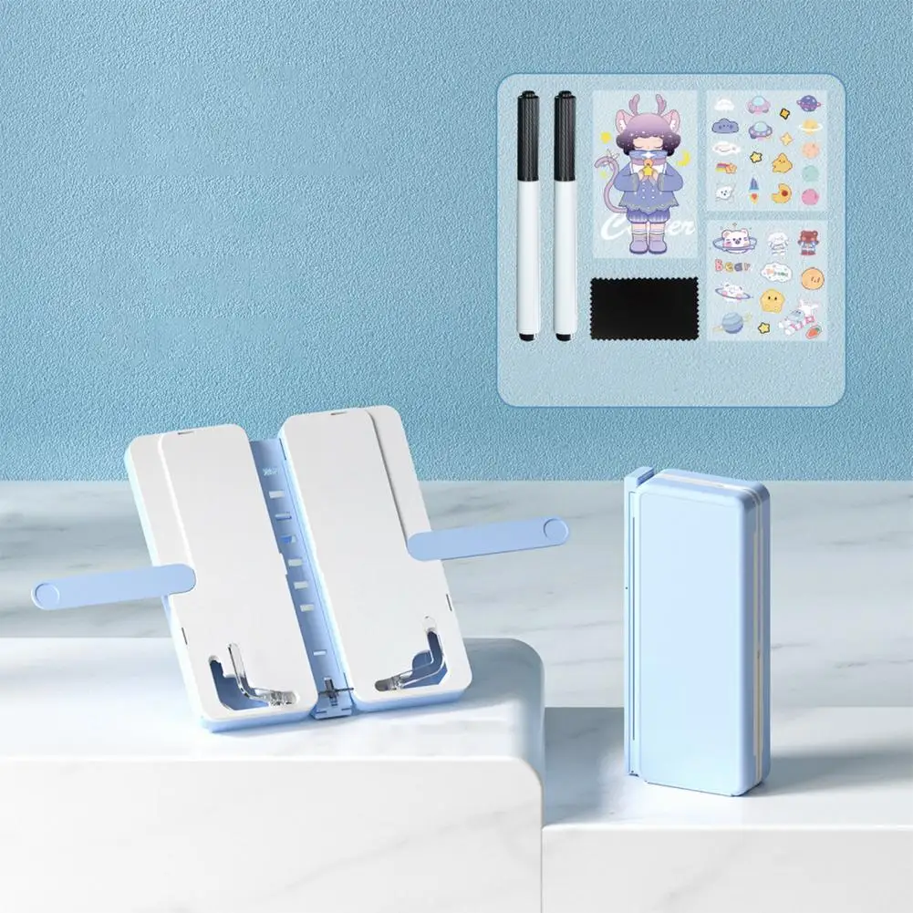 

Free Stickers Multi-use Erasable Board Surface Pencil Box Book Holder Multifunctional Students Supplies