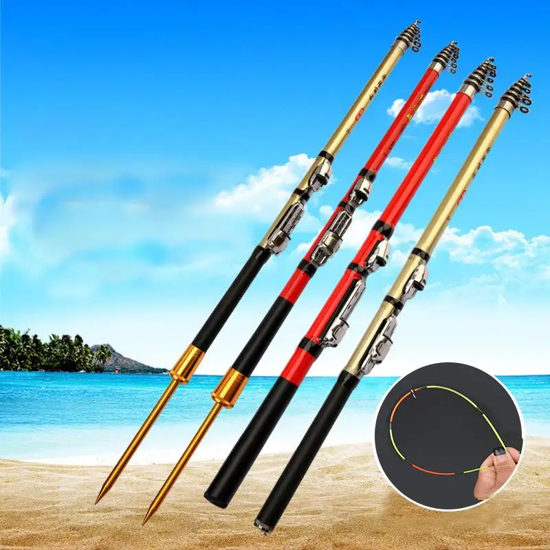 

Телескопическая рыболовная удочка из углеродного волокна, Спиннинг для ловли на скалах, мини-удочка