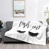 beauty glam eyelash blanket flannel blanket is my passion lgt soft blanket for home sofa bed cover