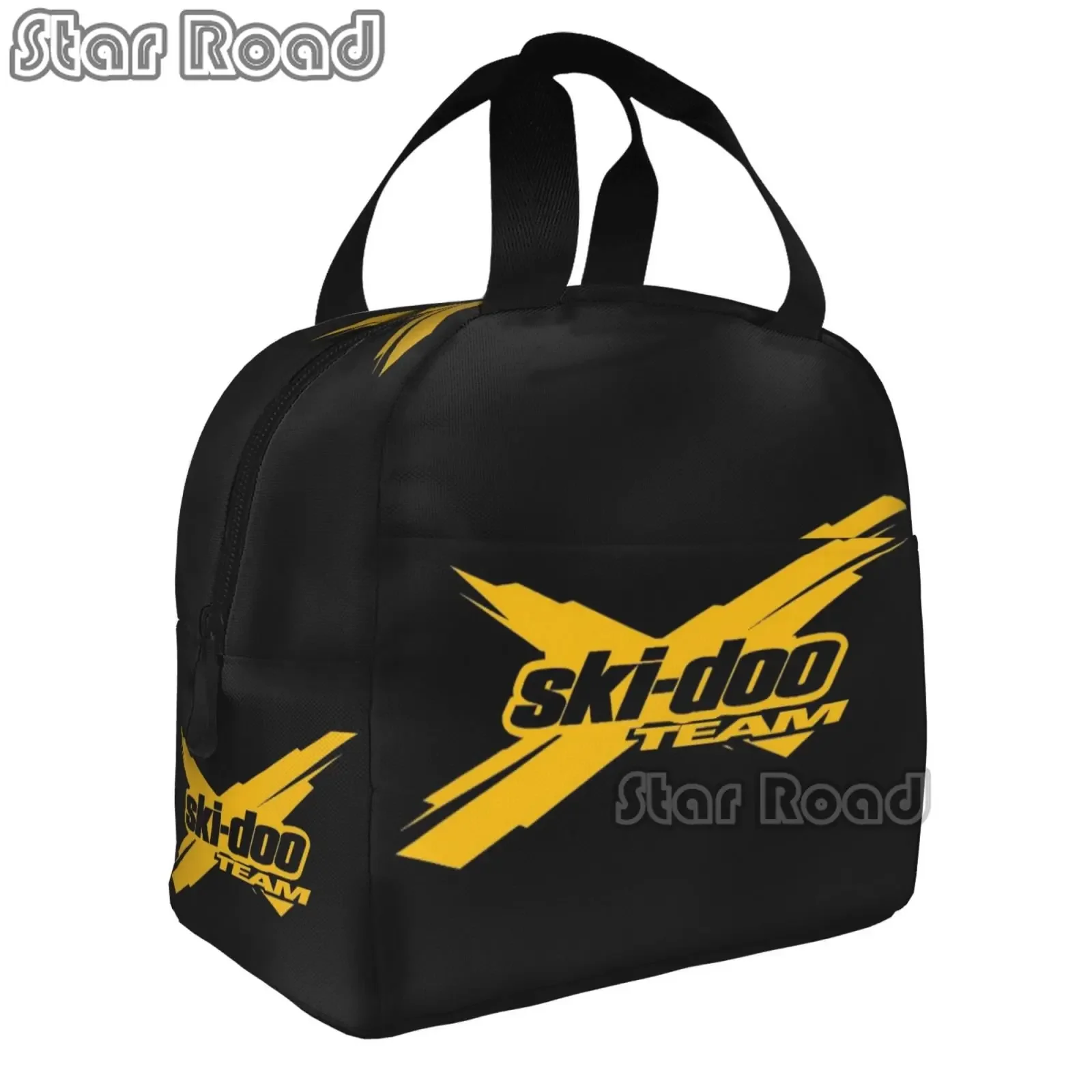 Женская сумка для ланча с логотипом команды черные камни аниме Портативный