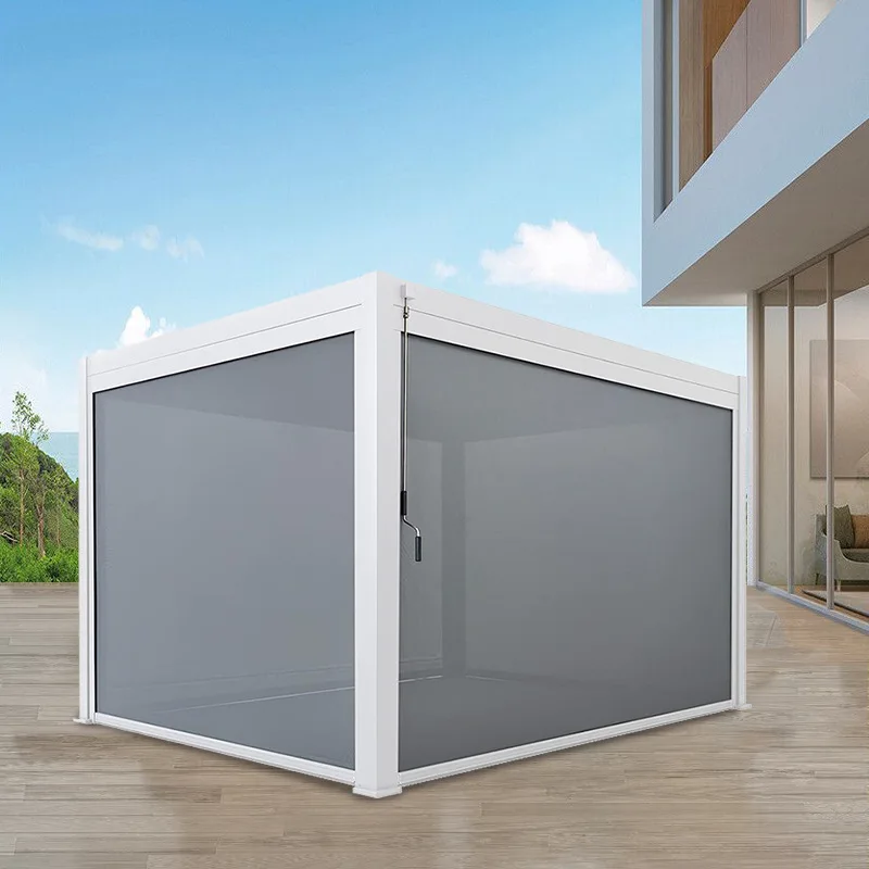 Уличные павильоны дворы виллы солнцезащитные очки из алюминиевого сплава жалюзи