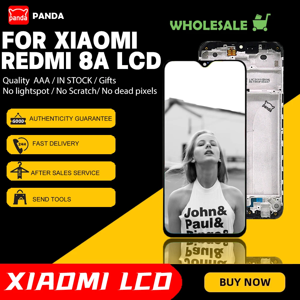 

Wholeasle For Xiaomi Redmi 8A Lcd Touch Screen Digitizer Assembly Repair Parts For Redmi 8 Display Without Frame Free Shipping