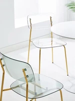 transparent net red meal nordic simple plastic backrest milk tea shop crystal ins makeup chair muebles de sal%c3%b3n furniture c%d1%82%d1%83%d0%bb%d1%8c%d1%8f