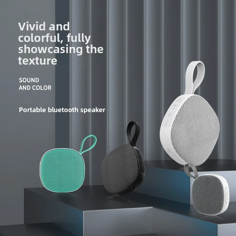 Фото Портативная мини-колонка VYOPBC с Bluetooth, водонепроницаемая, с тканевой обшивкой, поддержкой TF-карт, магнитная, для использования на улице. №1