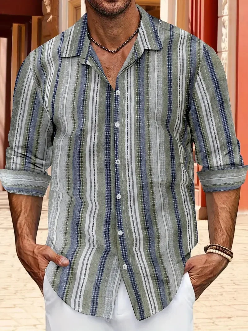 Осенняя мужская новая популярная универсальная рубашка с длинным рукавом