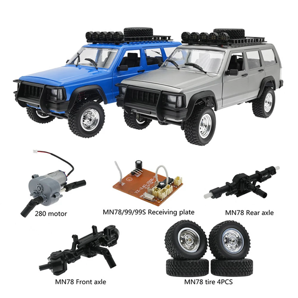 

Circuit Board, Gearbox Assembly, Front Rear Axle, Tires Upgrade Accessories for MN78 1/12 Cherokee 4WD RC Climbing Car
