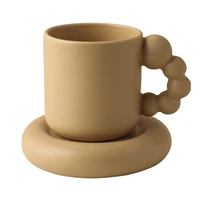cute breakfast tea coffee mugs ceramic milk mug home decor crafts room decoration porcelain sculpture macaron tea cup gift