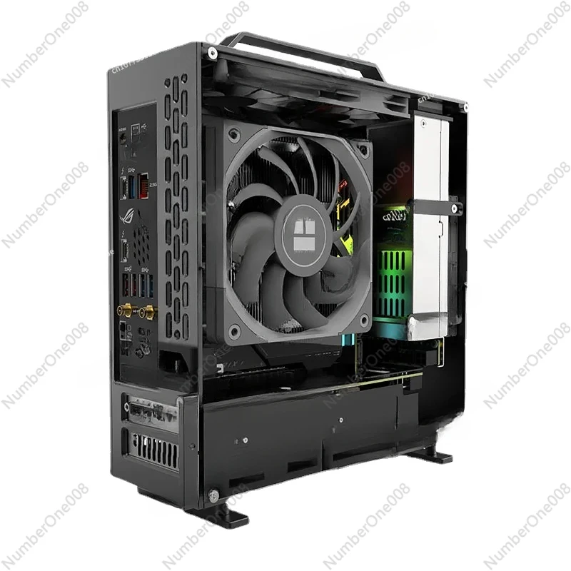 В наличии Lzmod Mini A24-V5 2 0 два слота один дисплей 1U блок питания ITX шасси Двусторонняя