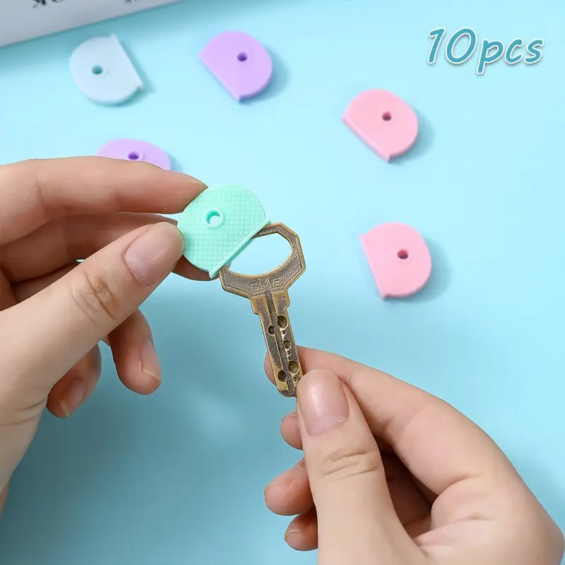 10 шт., Силиконовый Эластичный чехол для ключей
