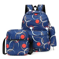 cute women large backpack set waterproof nylon female schoolbag college lady laptop backpacks kawaii girls travel book bags 2022