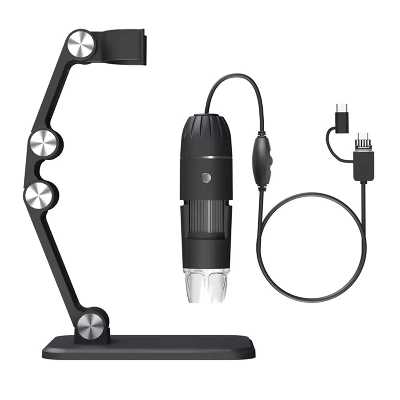 Цифровой микроскоп ручная USB HD инспекционная камера 50X-1600X с подставкой 8