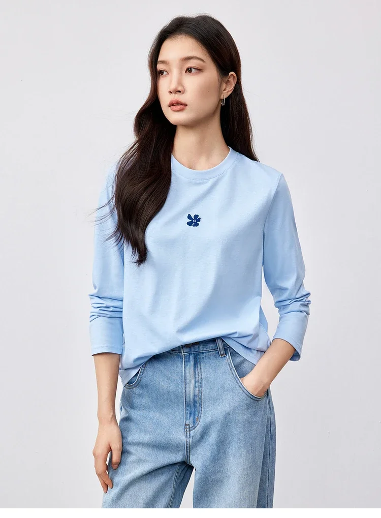 Женская футболка из хлопка SENTUBILA