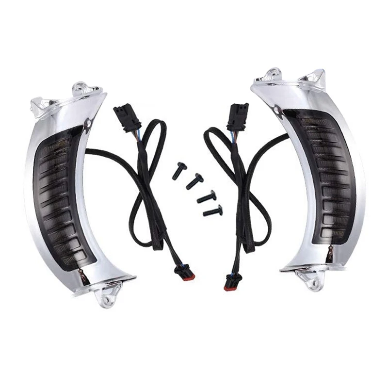 

LED Vent Turn Signal Lights for Road Glide 2015-2020 Motorcycles Daytime Running Side Lights Driving Front Lights