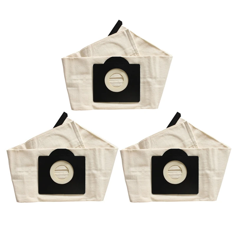 

3Pcs Washable For Karcher WD3 Dust Bags Cloth Vacuum Cleaner Bags