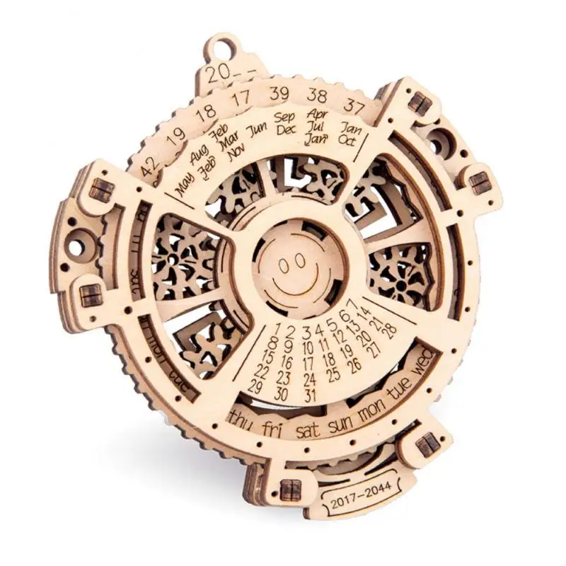 

3D Wooden Perpetual Calendar Puzzles For Adults Mechanical Model Kits Wooden Assembly Model Wooden Perpetual Calendar Game Gifts