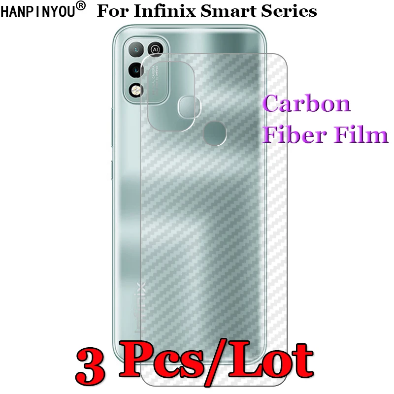 

3 Pcs/Lot For Infinix Smart 5 (India) 6 Pro 3D Carbon Fiber Back Film Screen Protector Protective Sticker
