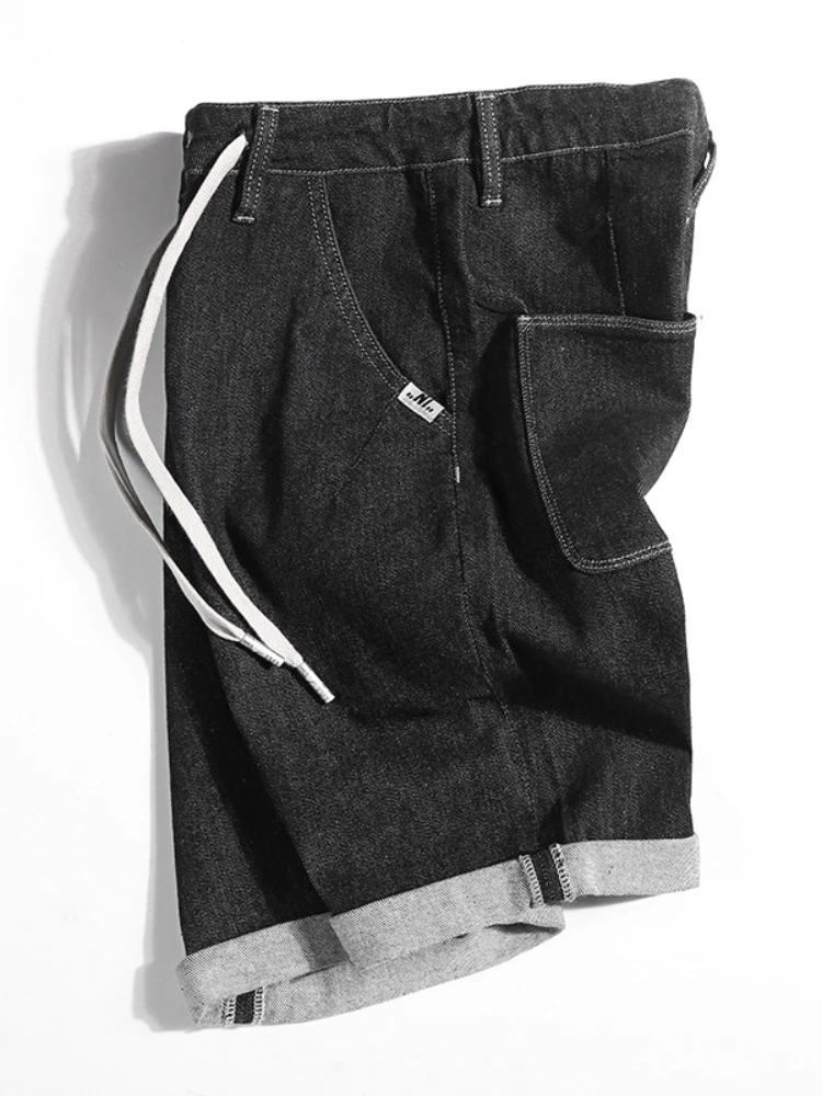 Men's Denim Pants Fashion Loose Wide Leg Jeans Casual Streetwear Printed Cross Trousers Pure Cotton Pants Baggy Men Jeans