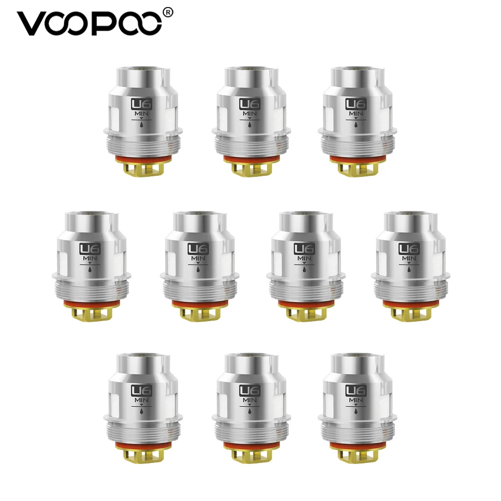 

VOOPOO Uforce U6 Coil 0.15ohm Resistance Uforce T1 T2 Tank Coils 65-110W for VOOPOO Drag 2 Drag Mini Vmate Mod