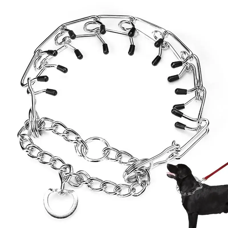 

Big Dog Chain Collar Stainless Steel Choke Dog Training Collar 3mm 19.68in 55cm No-Pull Slip Chain For Small Medium Large Dogs