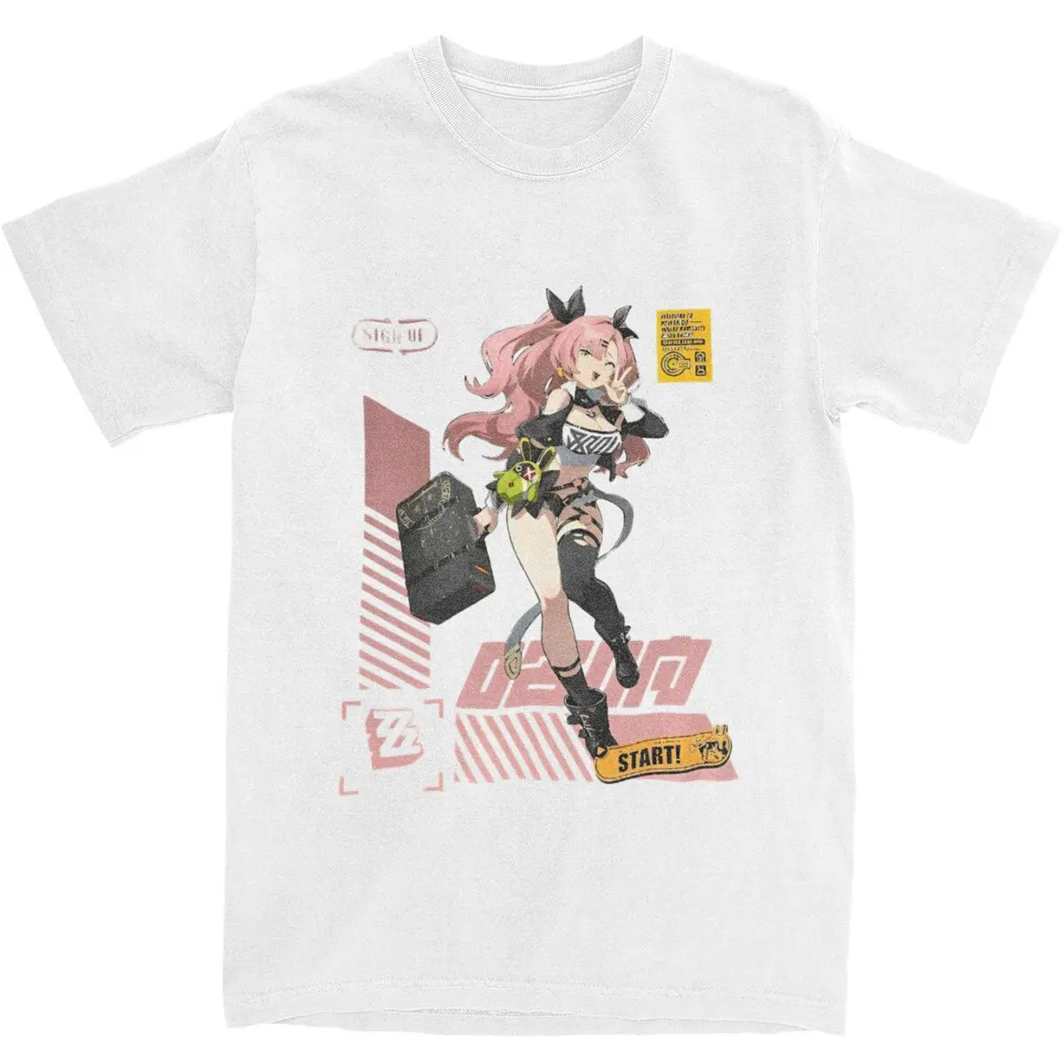 Haikyuu футболка Zenless Zone Zero Anby Demara (2) 100% хлопок футболки популярная для мужчин Летние