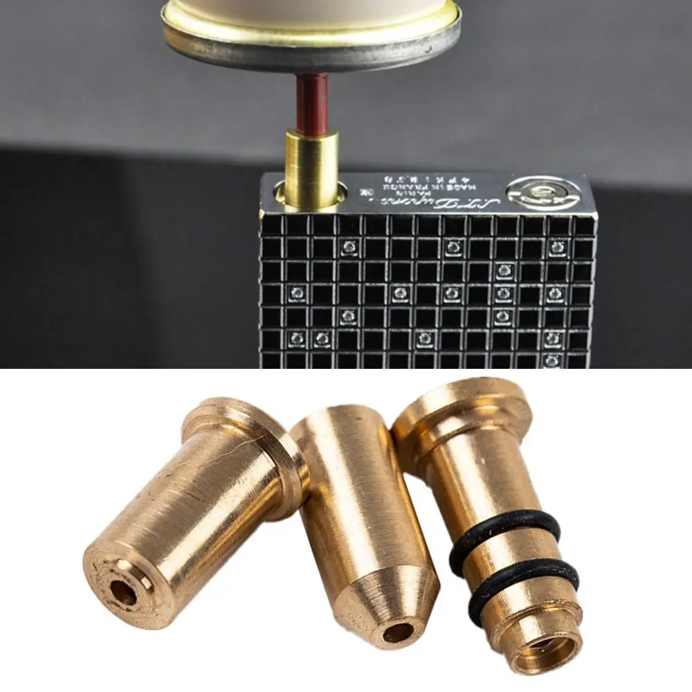

Gas Filling Valve Inflatable Head Reusable Brass Nozzle Refill Butane Gas Adapter For Dupont Ligne 2/Gatsby Gas Lighter