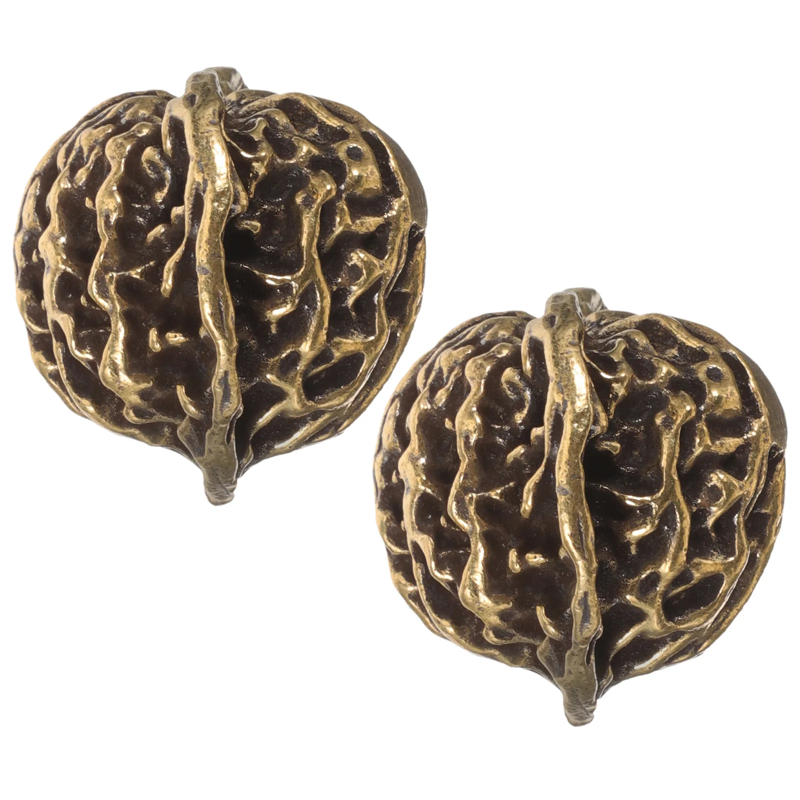 

Chinese Exercise Balls Brass Walnuts Brass Tea Pet Ornaments Home Artware Decorations