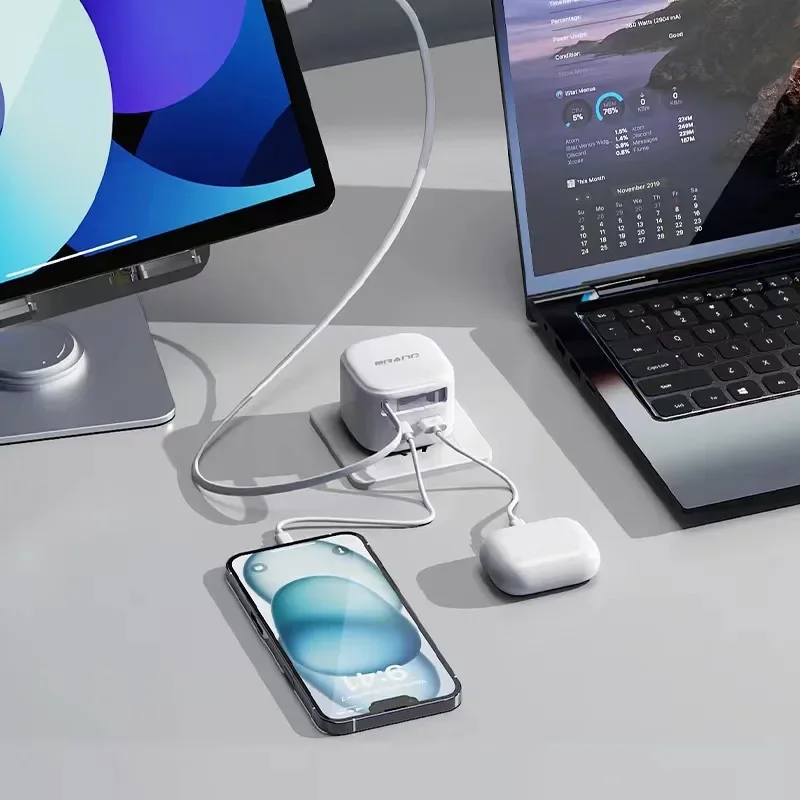 Molecool 35 Вт Выдвижное зарядное устройство для быстрой зарядки PD QC Зарядная головка