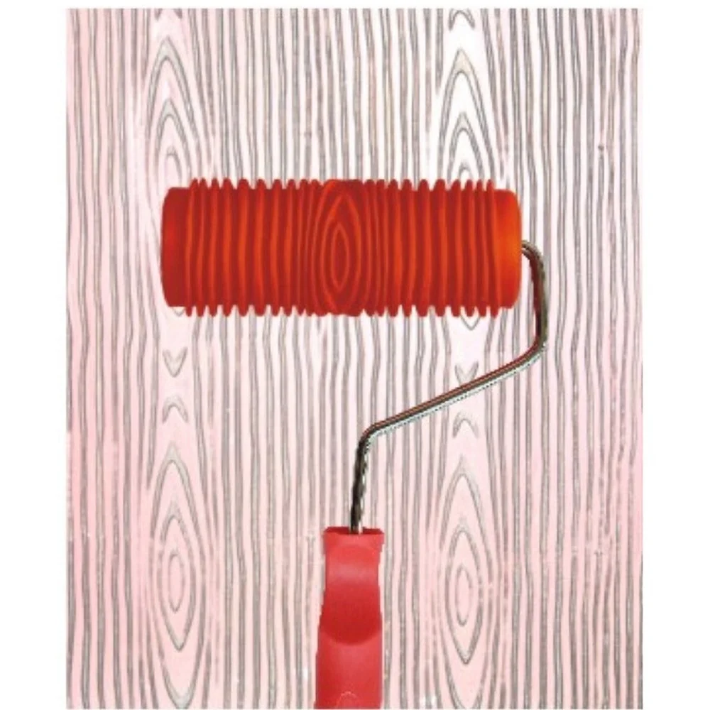 DIY Имитация древесины зерна инструмент Empaistic шаблон ролик художник стены