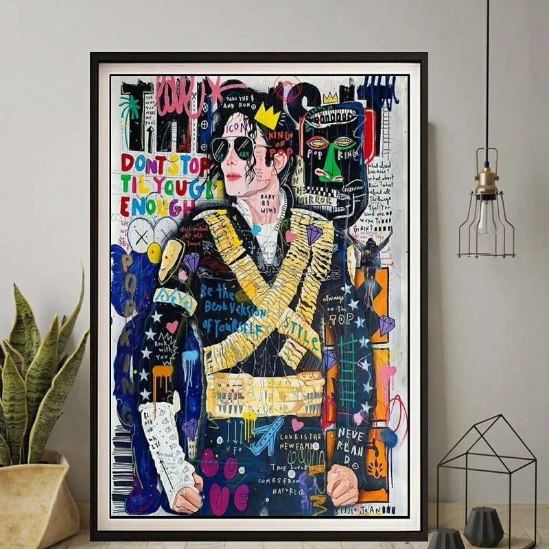 Michael Jackson Pop Graffiti 5D DIY Diamond Painting Embroidery Mosaic Art Cross Stitch Kits Craft Rhinestones Home Decor