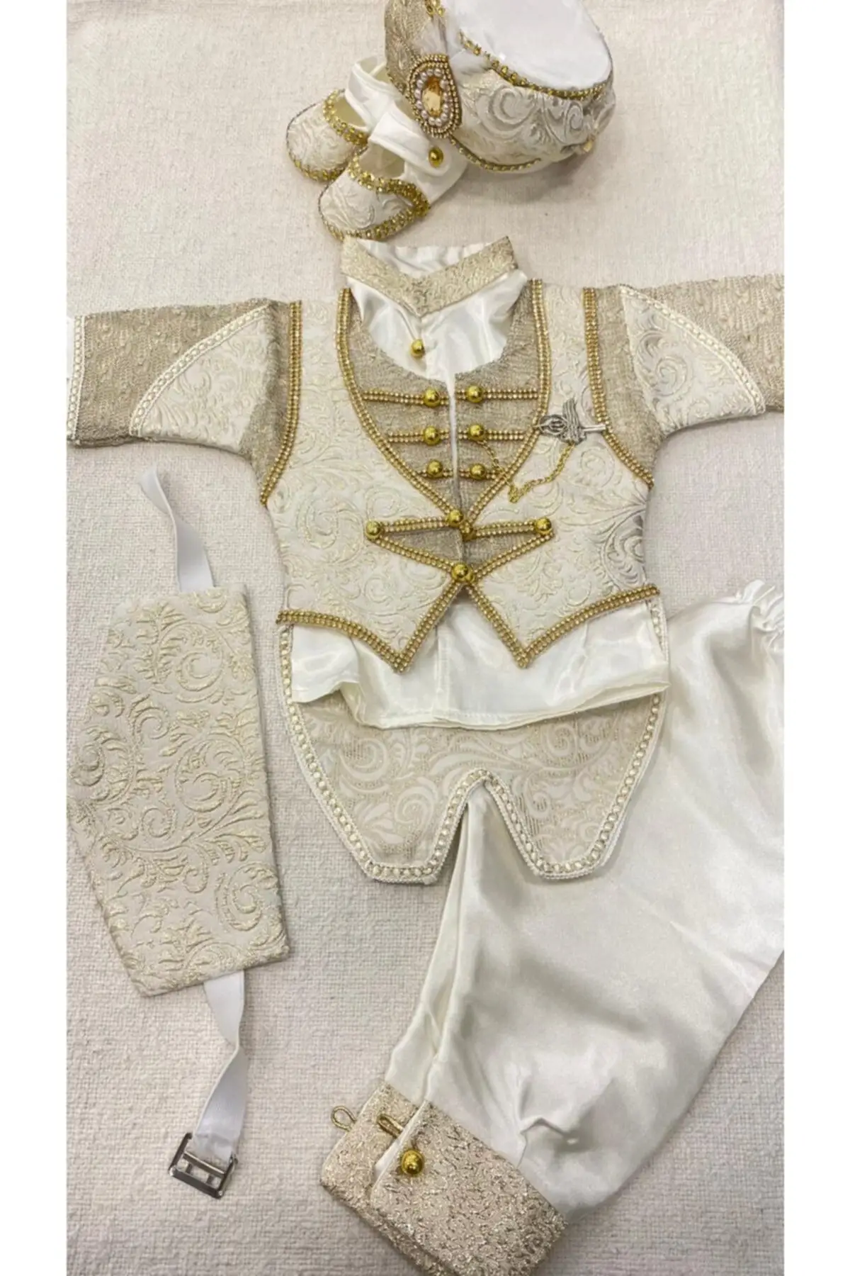 

Male Baby Mevlüt Seti Şehzade Takımı 6 Parça Frock Model Suits Clothing
