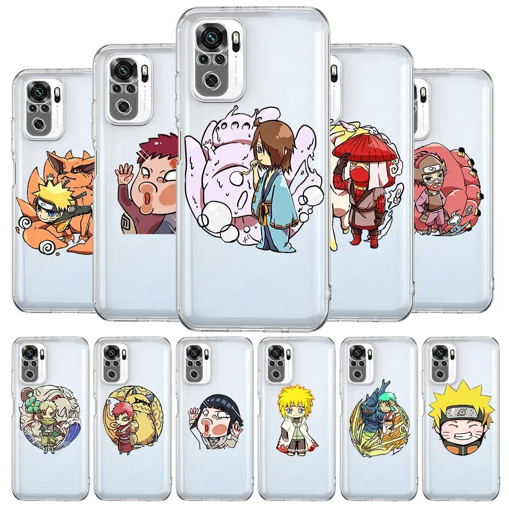 

Anime Naruto Sasuke Phone Case For Xiaomi Redmi Note 10 11 9 8 Pro 10S 9S 7 8T 9T 9A 8A 9C K40 11T 5G Soft Silicone Clear Cover