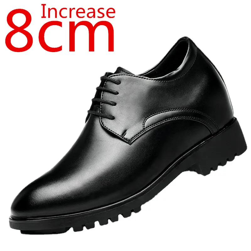 

Heightening Shoes Men 10cm Invisible Increased Men's Formal Leather Shoes Business Fashion Elevator Leather Shoes Wedding Shoes