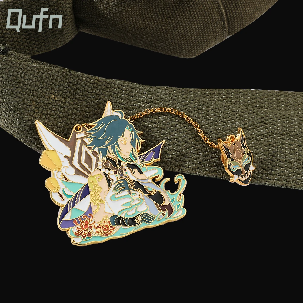 

Genshin Impact Xiao Anime Pins Game Metal Badge Brooch Pin Cute Kaedehara Kazuha Pins Brooch Cosplay Jewelry Fans Collection