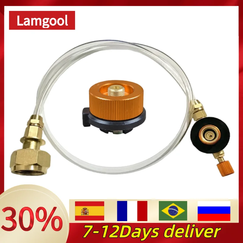 

Outdoor Camping Gas Stove Propane Refill Adapter Tank Adaptor Gas Cylinder Filling Charging Gasoline Canister Burner Accessories