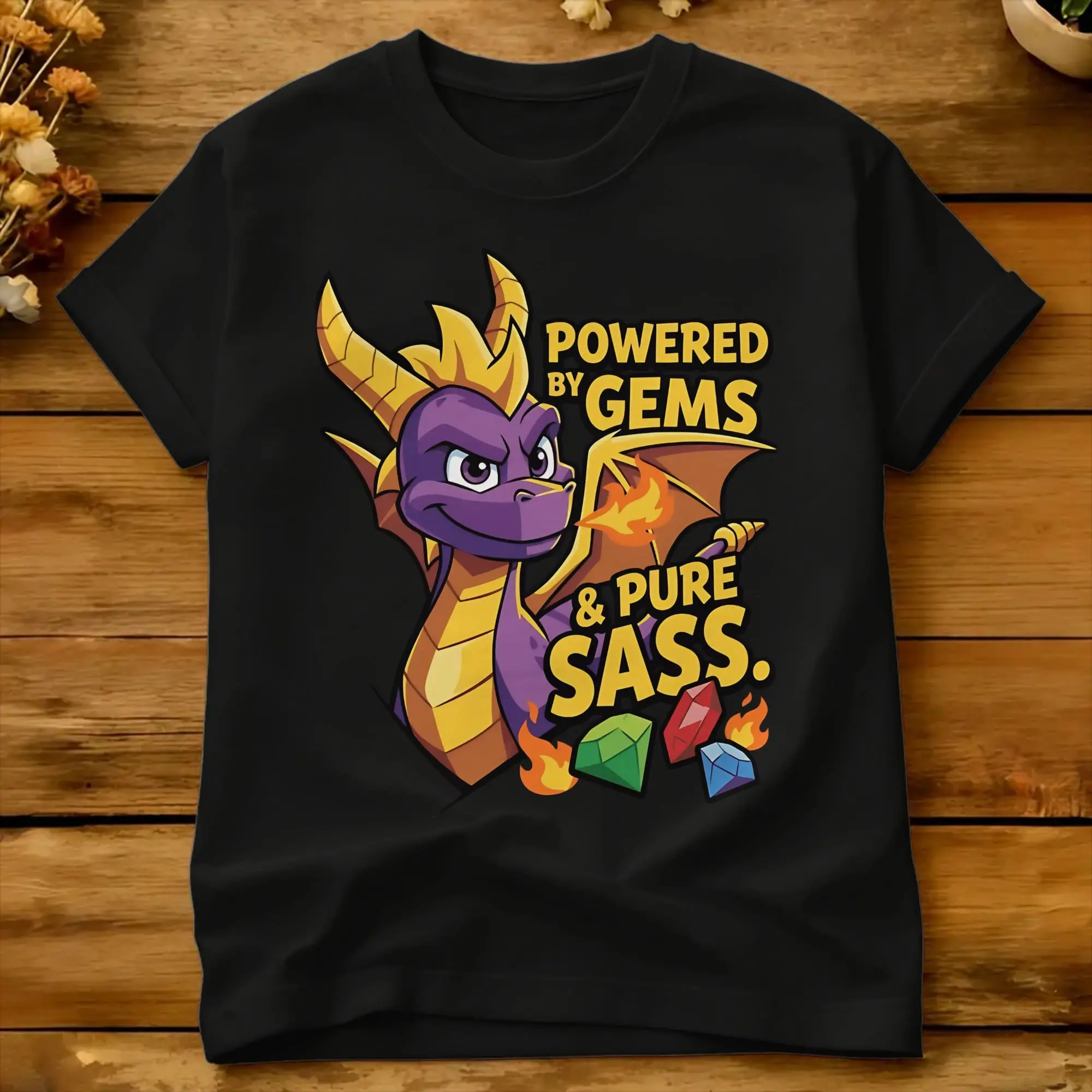 Фото Футболка Spyro The Dragon Pure Sass, летние футболки Spyro Streetwear, модная футболка из 100% хлопка для мужчин, повседневные футболки №1