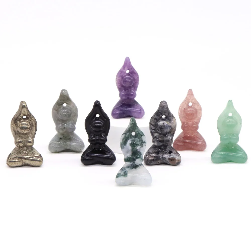 

Статуэтка йоги из черного обсидиана