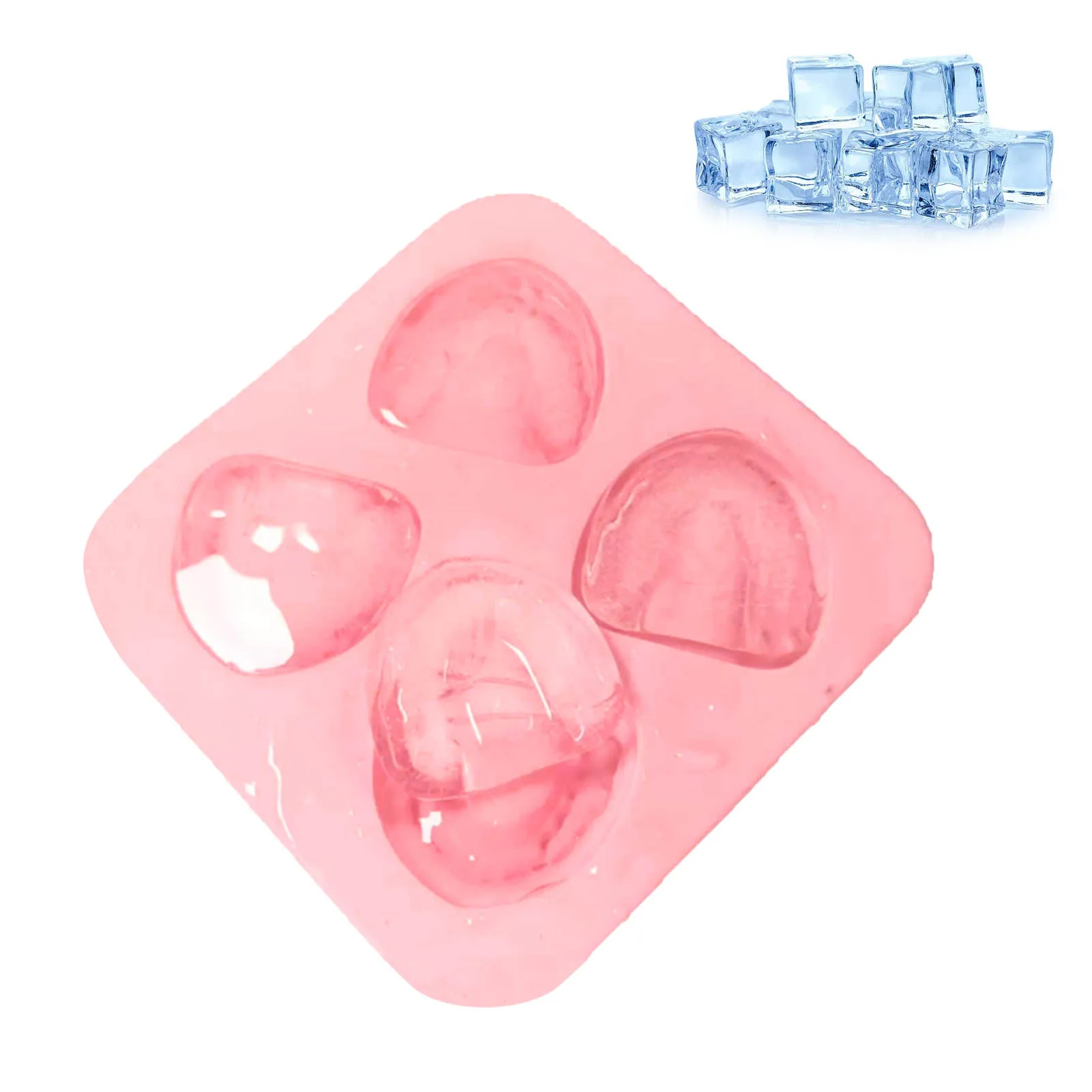 

Tooth Silicone Mold Mini Teeth Shape Ice Cube Trays Reusable Easy-release Flexible Sphere Whiskey Ice Ball Maker Funny Gag Gift