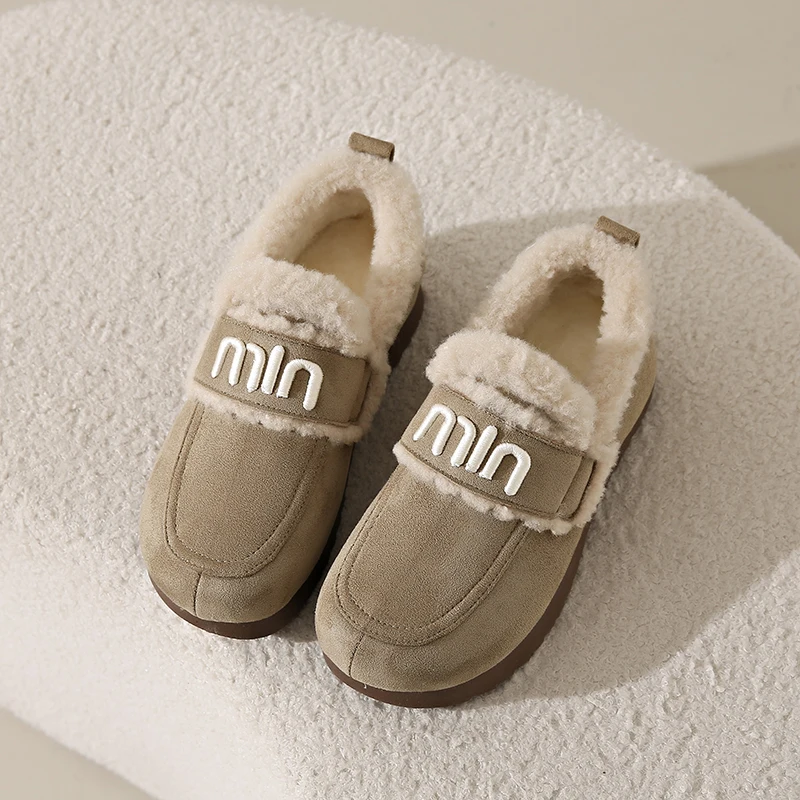 CRLAYDK модные зимние женские замшевые мокасины 2024 домашние лоферы без шнуровки на