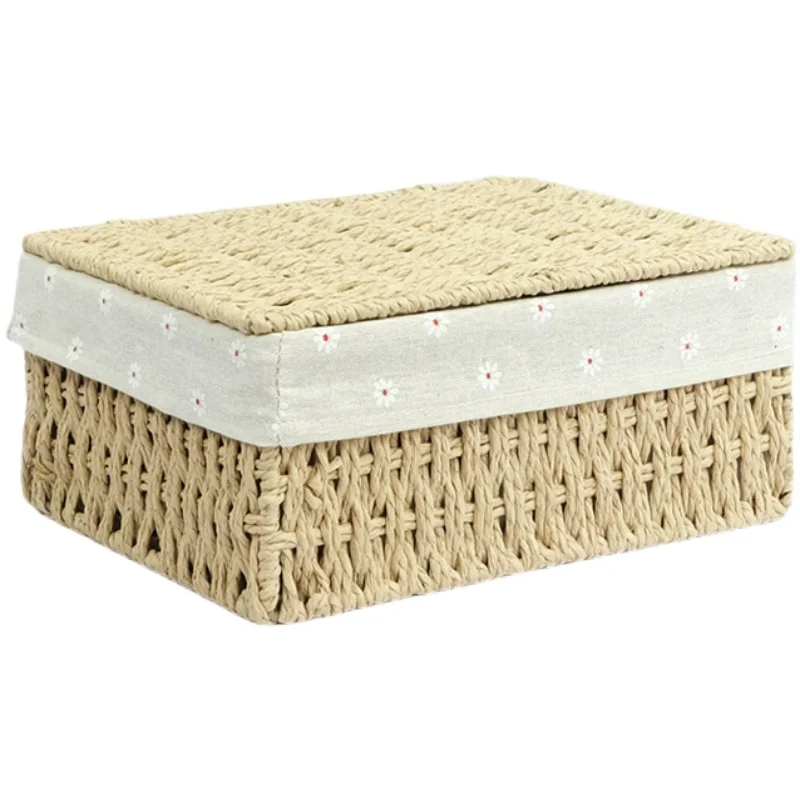Gift for Bridesmaid Wedding High-End Practical Handmade Rattan Basket Holiday Return Storage Packaging Empty Box |