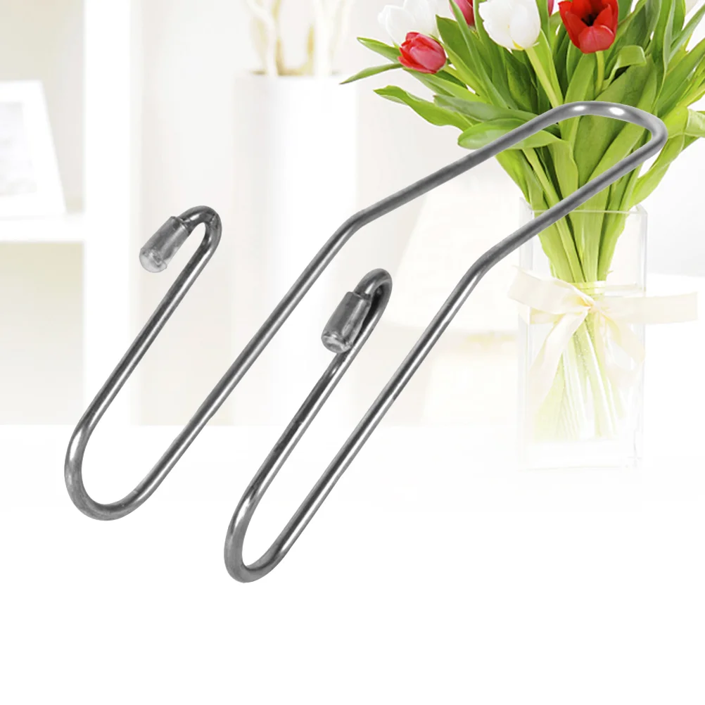 

6pcs Hooks Stainless Steel Headrest Hooks for Handbags Grocery Bags Coats