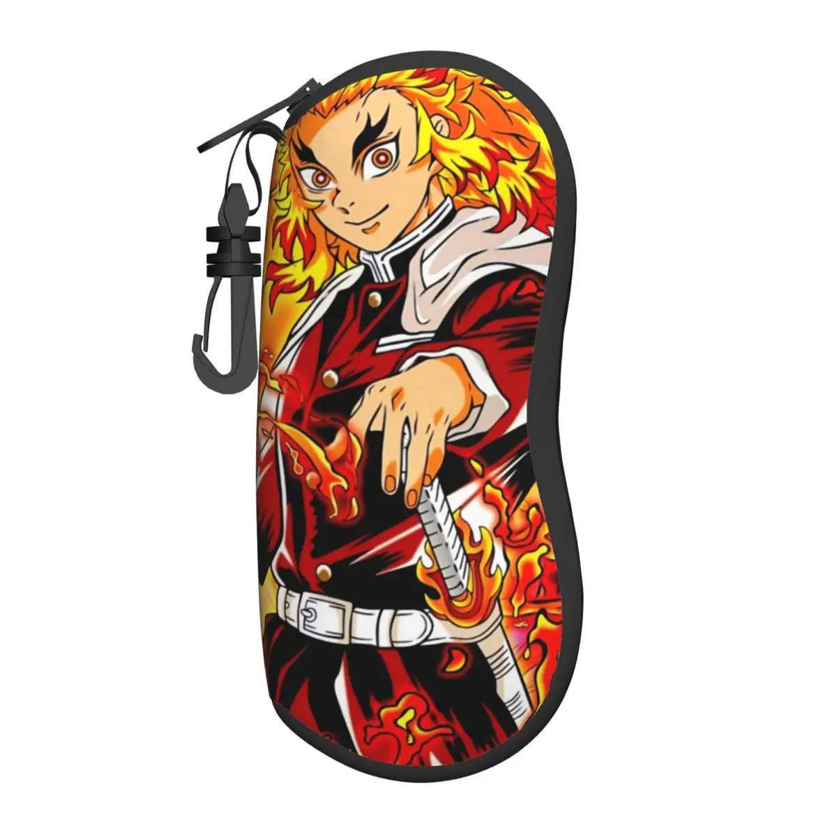 

Demon Slayer Anime Glasses Case Cover Rengoku Kyojuro Sunglasses Pouch Outdoor Eyewear Storage Original Male Female Glasses Box