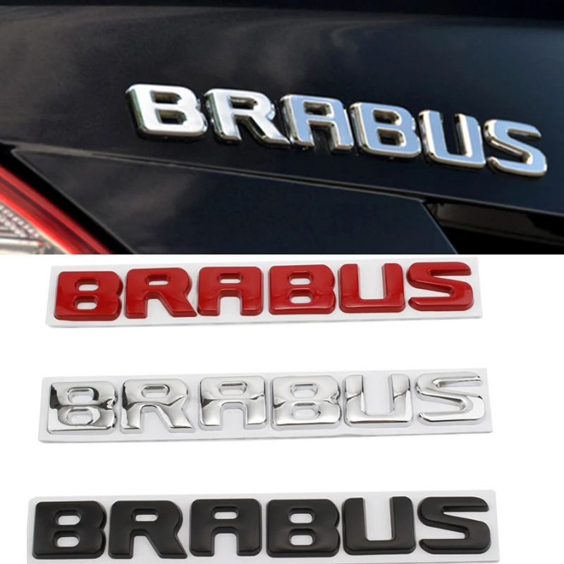 

Bond Letters ABS Emblem Sticker for Mercedes Brabus G63 W463 700 800 850 900 Car Trunk Nameplate Logo Chrome Matte Glossy Black